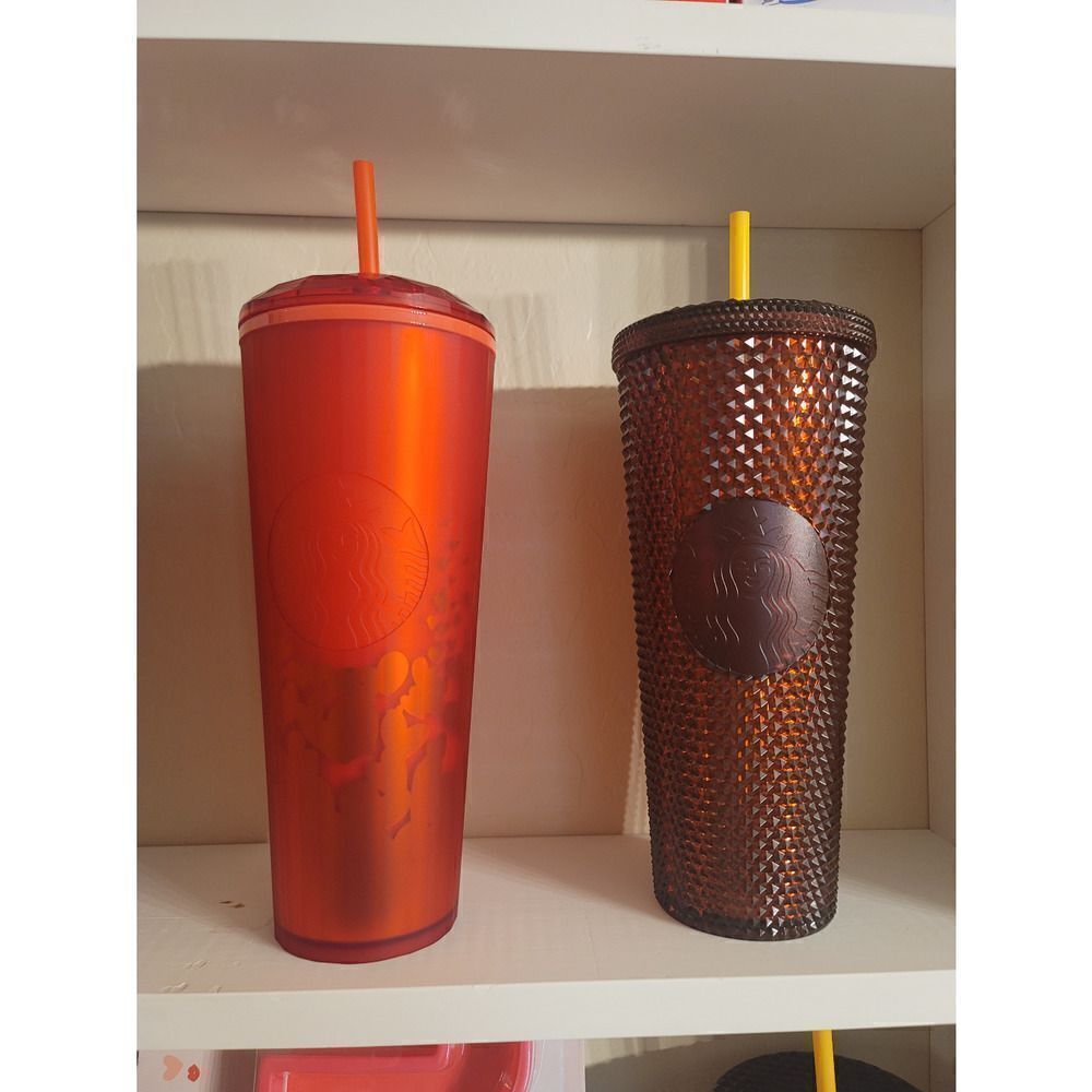 Starbucks 20222 studded tumbler ASU & Valentines dome red